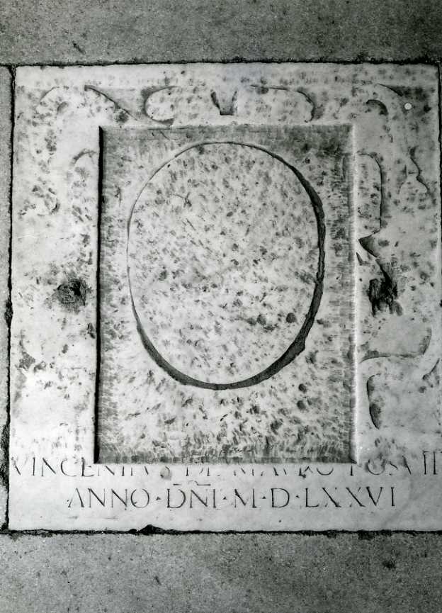 lastra tombale - bottega campana (sec. XVI)