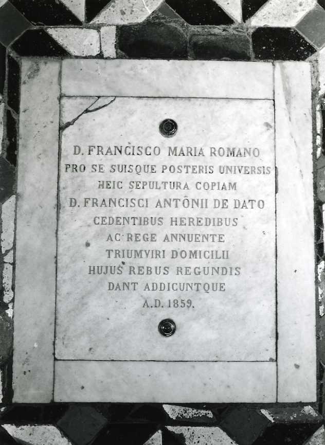 lastra tombale - bottega campana (sec. XIX)