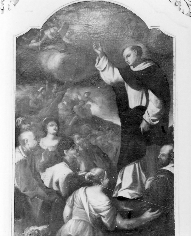 San Vincenzo Ferrer predica (dipinto) di Giordano Luca (maniera) (fine/inizio secc. XVII/ XVIII)