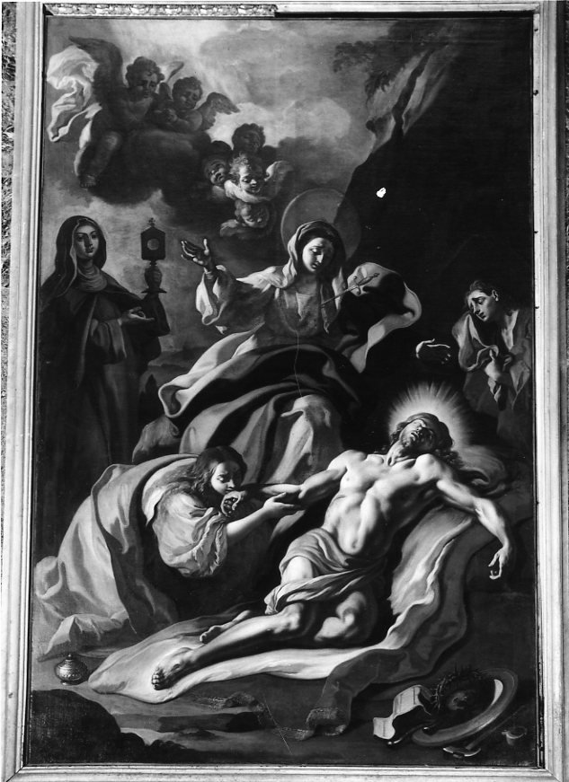 Cristo deposto dalla croce (dipinto) di De Maio Paolo (metà sec. XVIII)