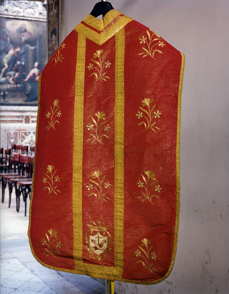 pianeta - manifattura campana (prima metà sec. XVIII)