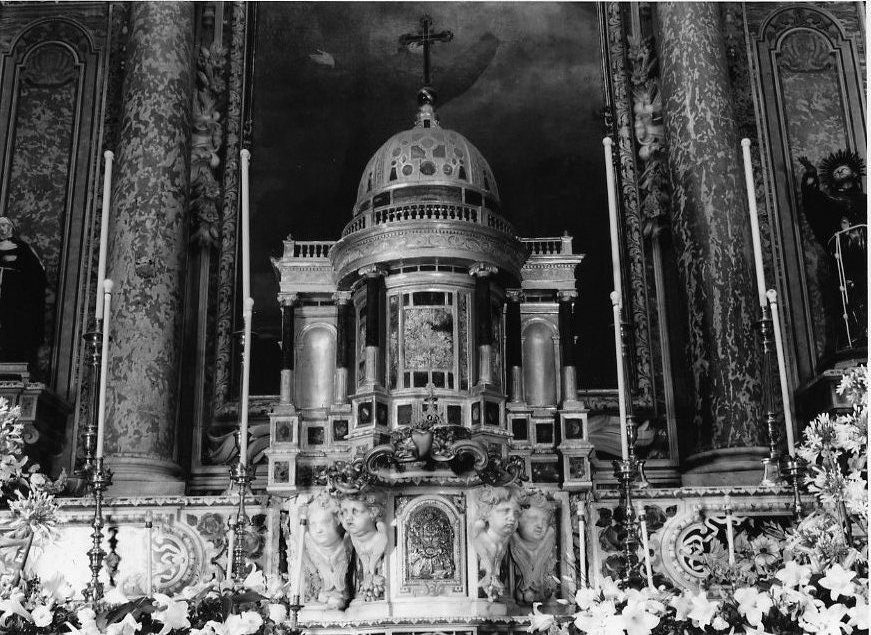 tabernacolo - a tempietto - bottega campana (ultimo quarto sec. XIX)