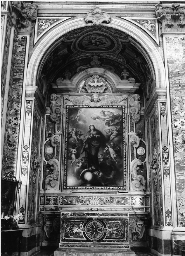 altare - bottega napoletana (fine/inizio secc. XVII/ XVIII)