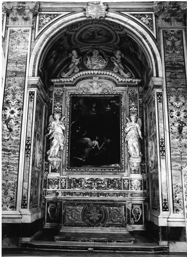 dossale - bottega napoletana (fine/inizio secc. XVII/ XVIII)