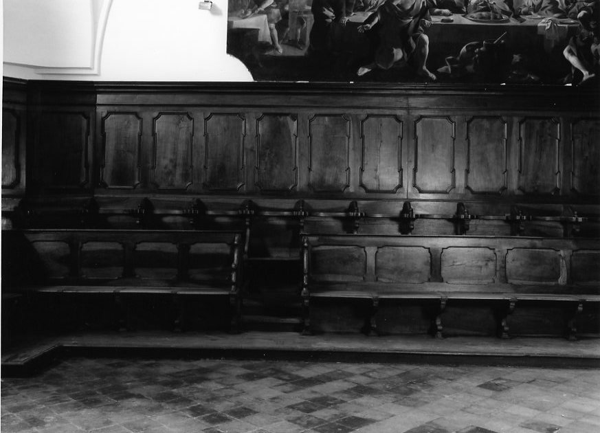 stalli del coro, serie - bottega campana (seconda metà sec. XVIII)