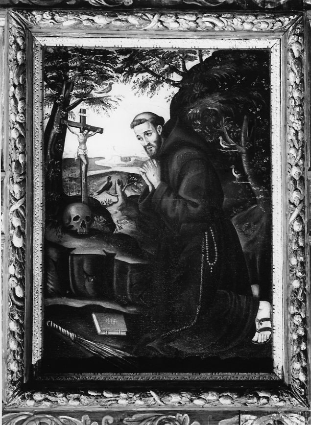estasi di San Francesco d'Assisi (dipinto) - ambito napoletano (ultimo quarto sec. XVI)