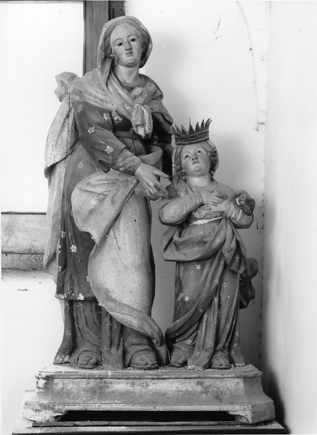 Maria Vergine bambina e Sant'Anna (gruppo scultoreo) - bottega napoletana (sec. XIX)