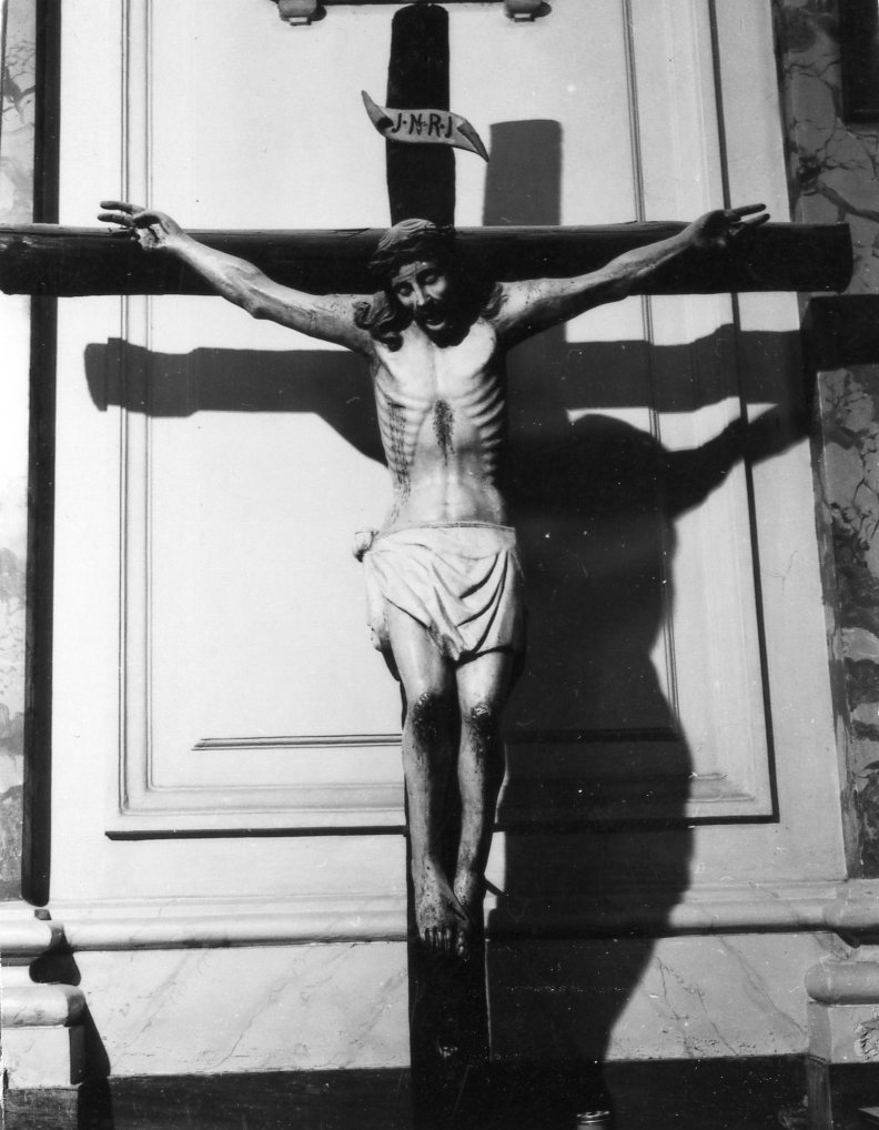 Cristo crocifisso (crocifisso) - bottega campana (seconda metà sec. XVI)