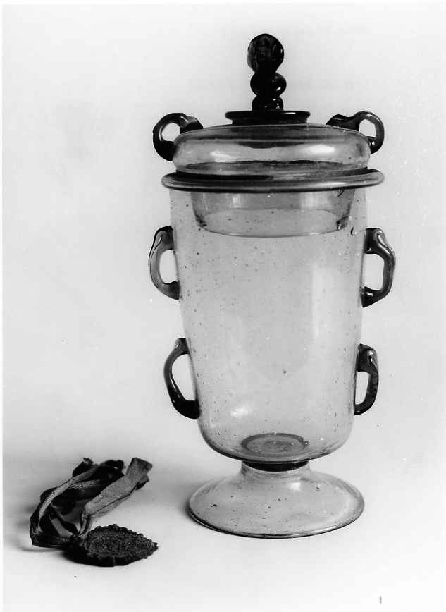 reliquiario - a vaso - bottega campana (sec. XVIII)