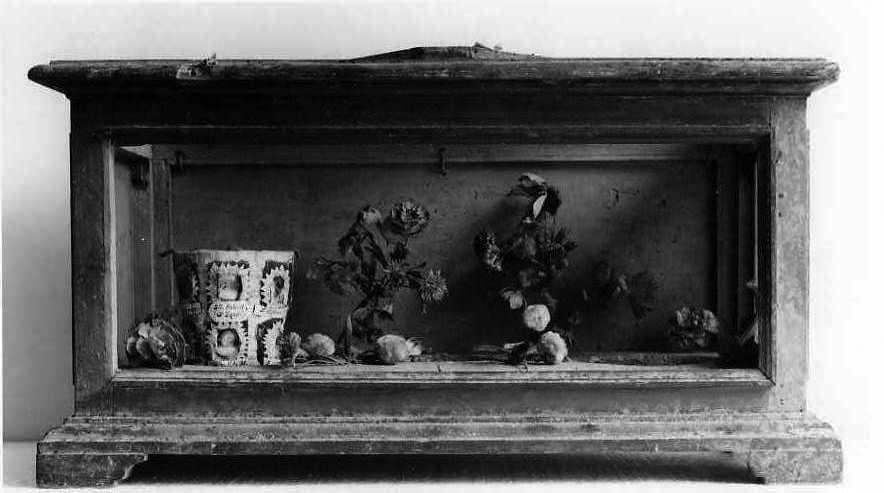 reliquiario a teca - bottega campana (sec. XVIII)