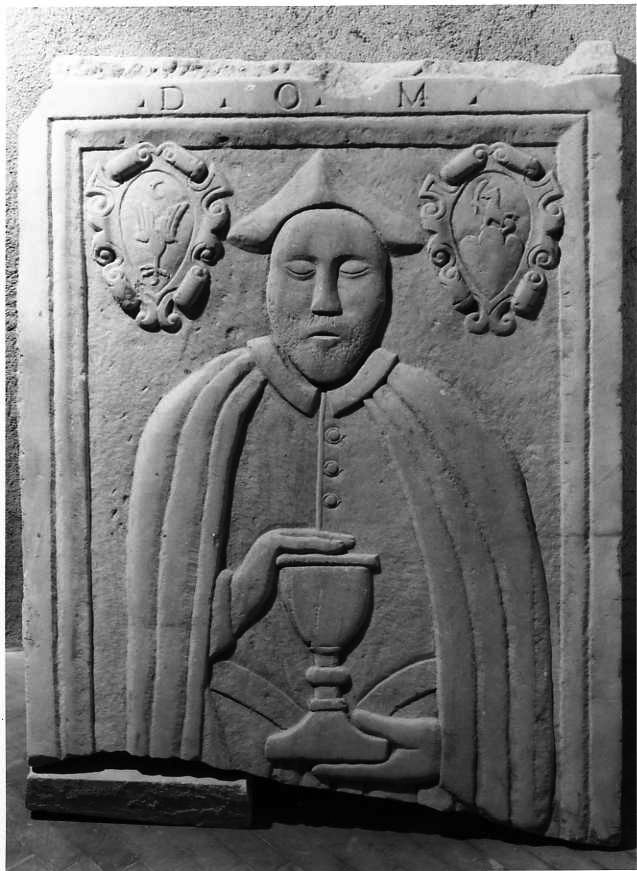 lastra tombale - bottega Italia meridionale (sec. XVI)