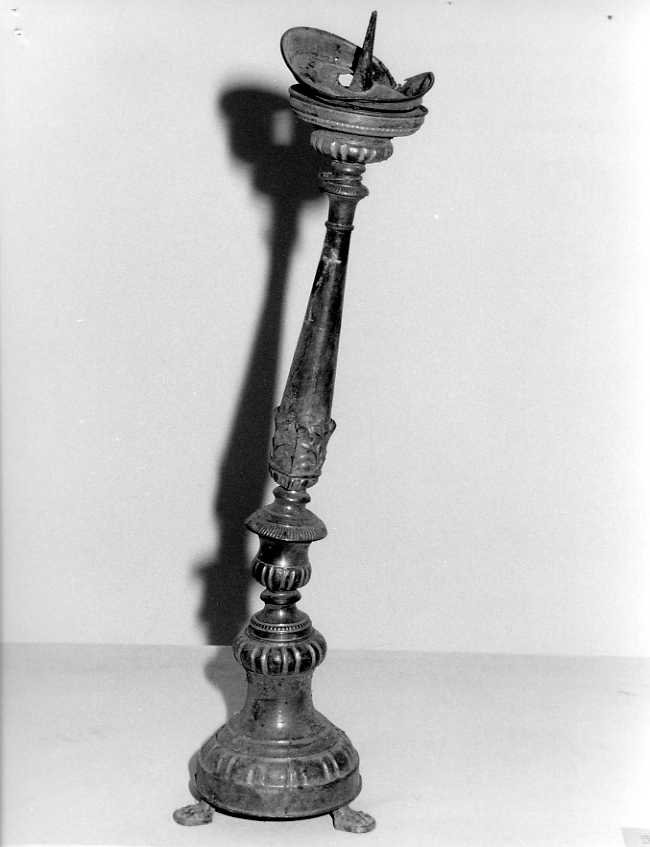 candeliere - bottega campana (fine/inizio secc. XVIII/ XIX)