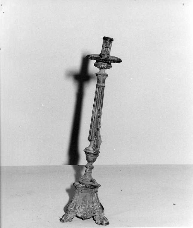 candeliere - bottega campana (fine/inizio secc. XVIII/ XIX)