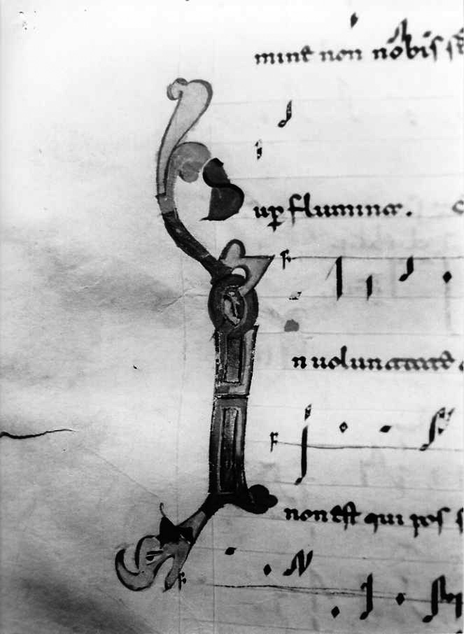 motivo decorativo a intreccio (miniatura) - ambito cassinese (fine/inizio secc. XI/ XII)