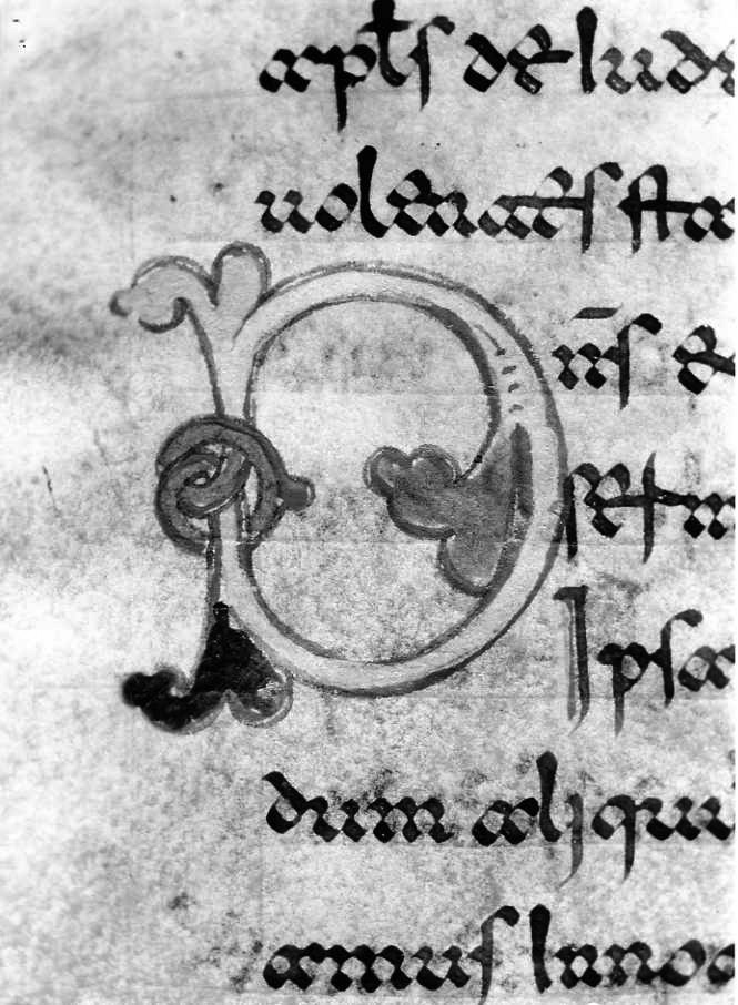 motivo decorativo (miniatura) - ambito cassinese (fine sec. XII)