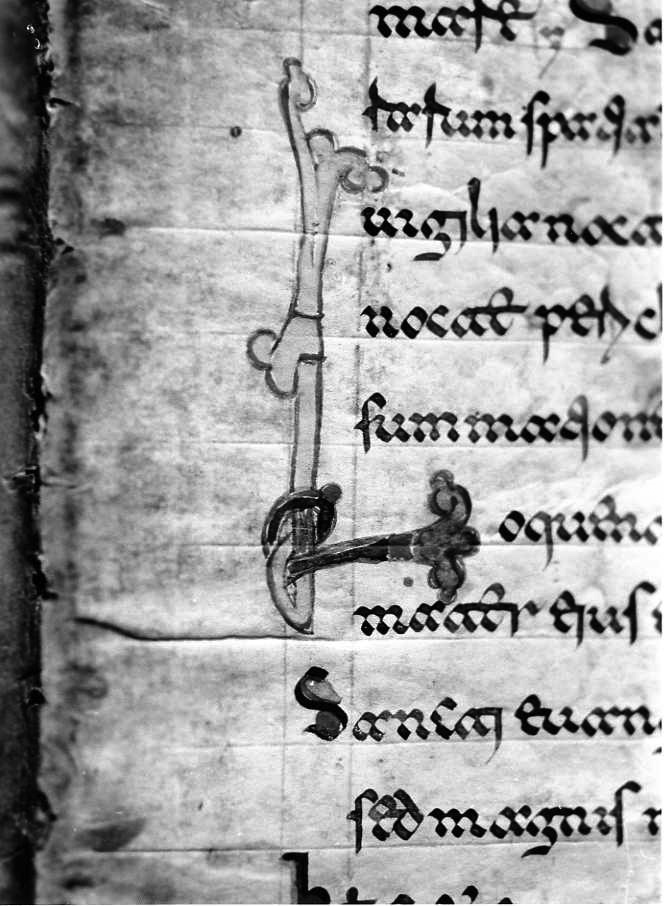 motivo decorativo (miniatura) - ambito cassinese (fine sec. XII)