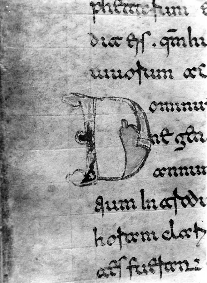 motivo decorativo (miniatura) - ambito cassinese (fine sec. XII)