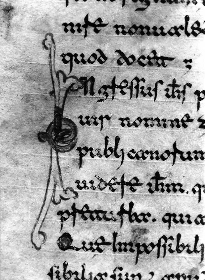 motivo decorativo (miniatura) - ambito cassinese (fine sec. XII)