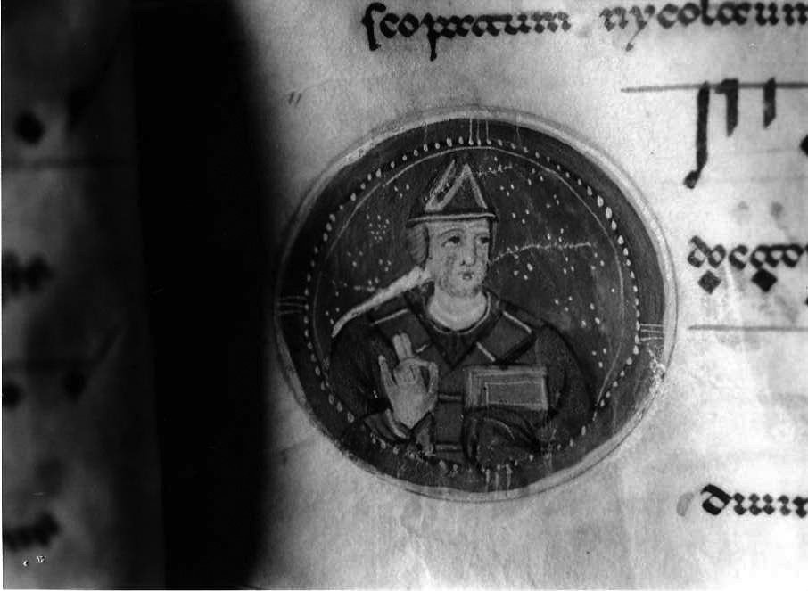 Sant'Ambrogio (miniatura) - ambito cassinese (fine/inizio secc. XII/ XIII)