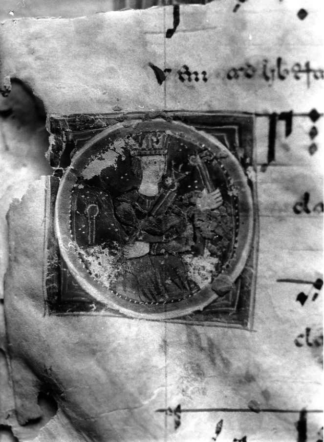 re (miniatura) - ambito cassinese (fine/inizio secc. XII/ XIII)