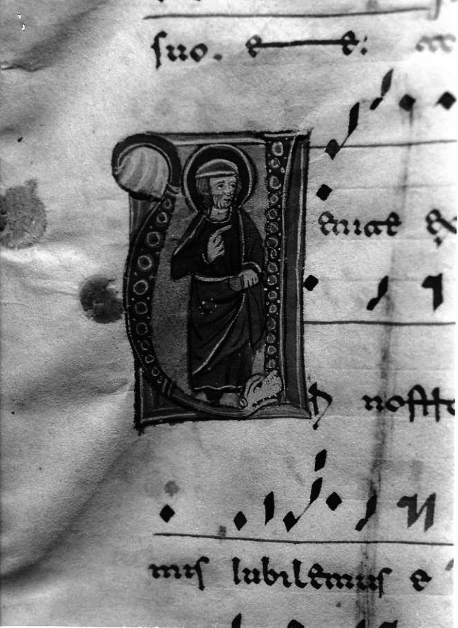 profeta (miniatura) - ambito cassinese (fine/inizio secc. XII/ XIII)