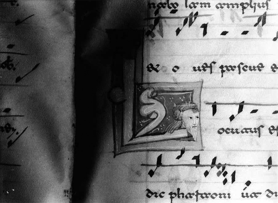 figura maschile (miniatura) - ambito cassinese (fine/inizio secc. XII/ XIII)