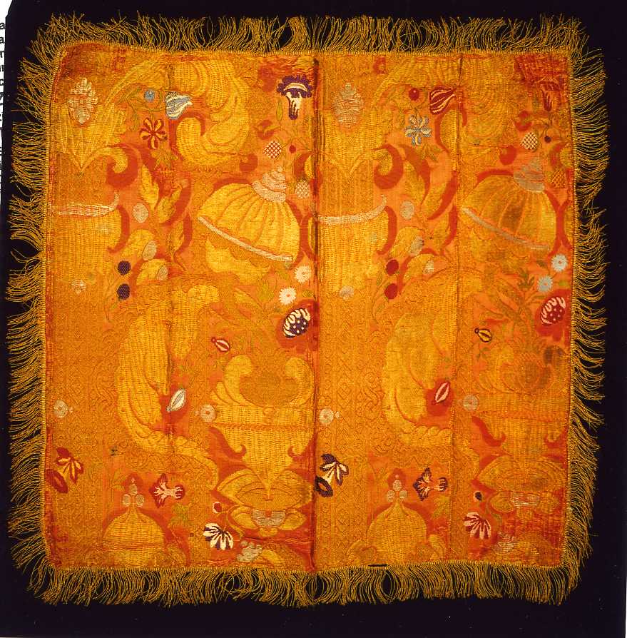 velo di calice - manifattura campana (fine/inizio secc. XVIII/ XIX)