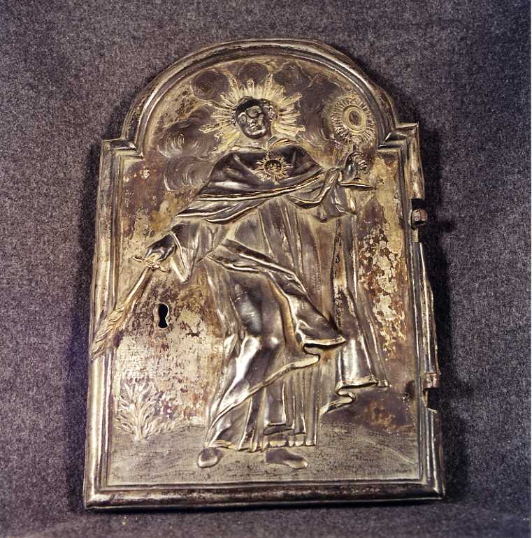 San Domenico (sportello di tabernacolo) - bottega napoletana (sec. XVIII)