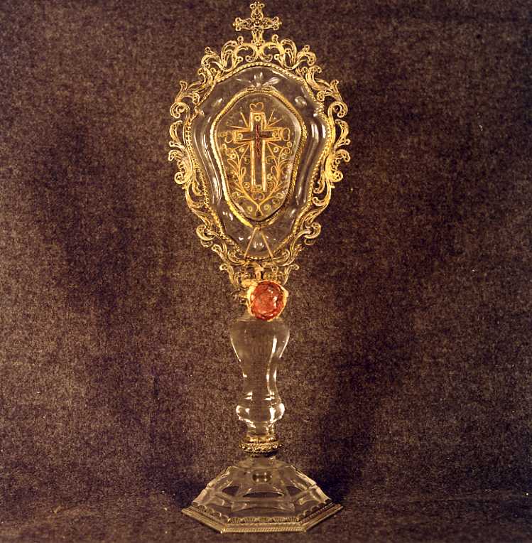 reliquiario - a ostensorio - bottega napoletana (prima metà sec. XVIII)