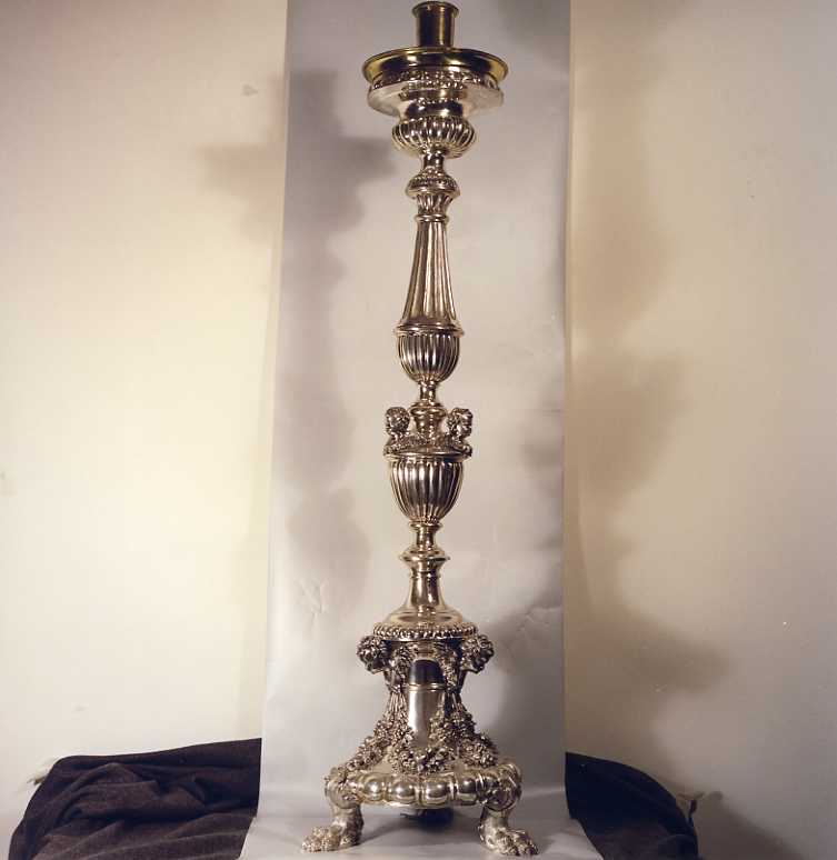 candelabro, serie - produzione romana (sec. XVIII)