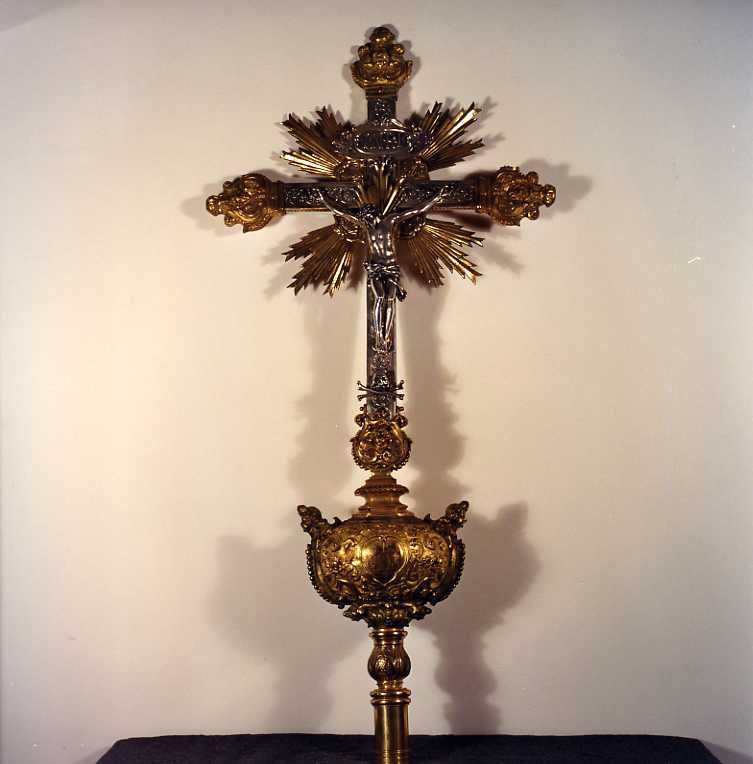croce processionale - bottega napoletana (sec. XVIII)