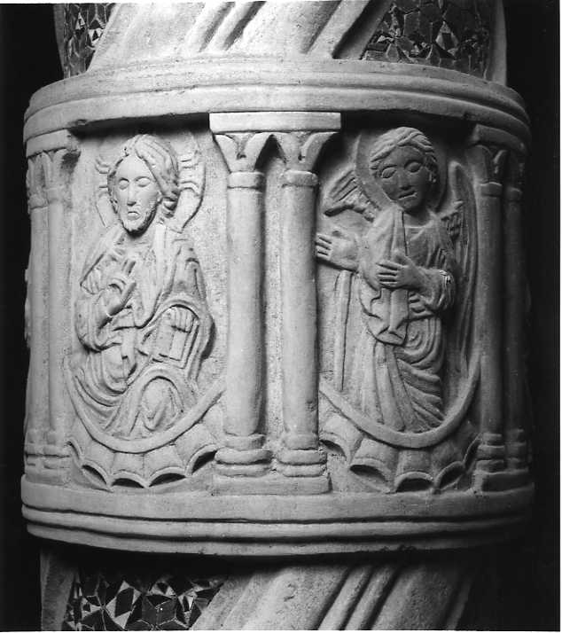 Cristo con cherubini (rilievo, elemento d'insieme) di Pellegrino (sec. XIII)