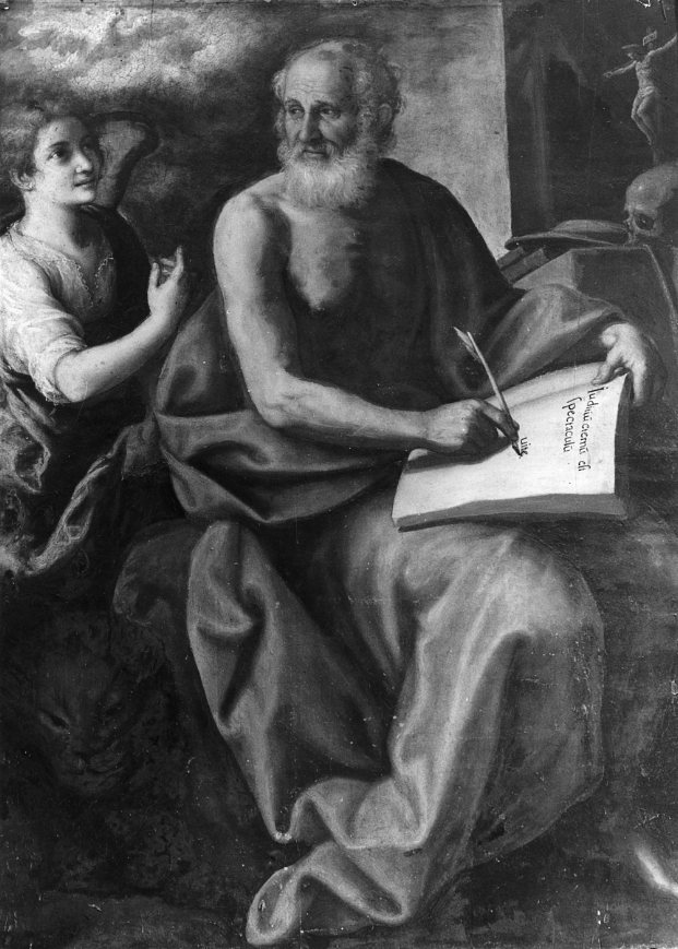 San Girolamo (dipinto) di Santafede Fabrizio (attribuito) (sec. XVII)