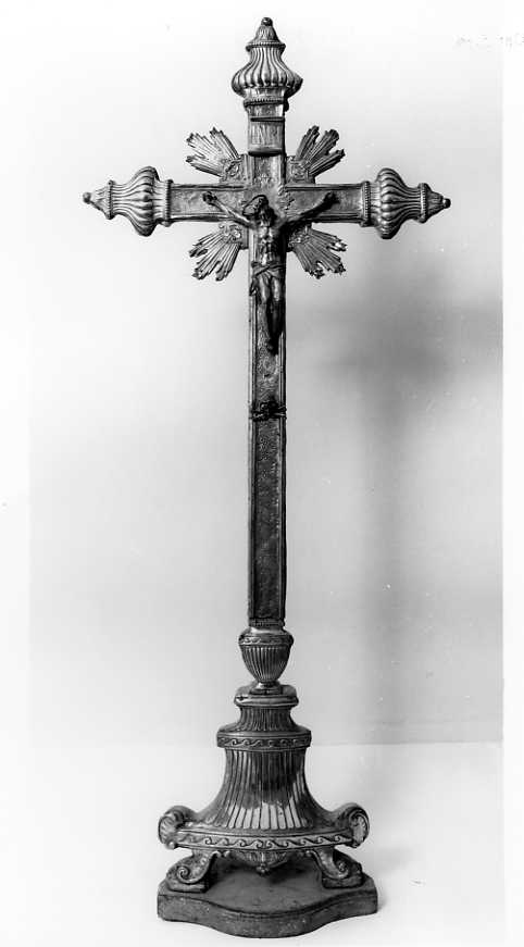 Cristo crocifisso (croce d'altare) - bottega napoletana (sec. XIX)