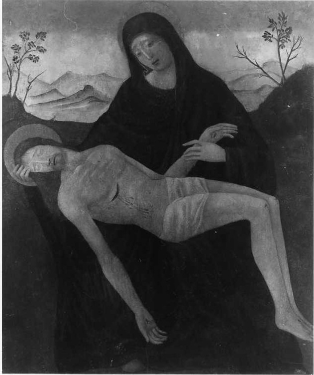 Pietà (dipinto) - ambito napoletano (fine sec. XV)