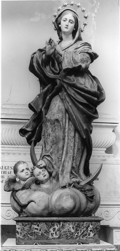 Madonna Immacolata (statua) di Colombo Giacomo (attribuito) (prima metà sec. XVIII)