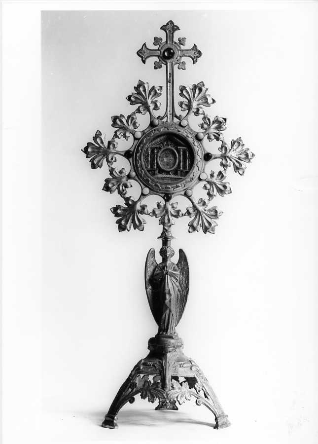 reliquiario - a ostensorio - bottega campana (sec. XIX)