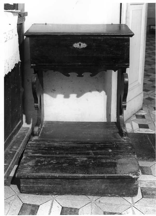 inginocchiatoio - bottega campana (sec. XIX)