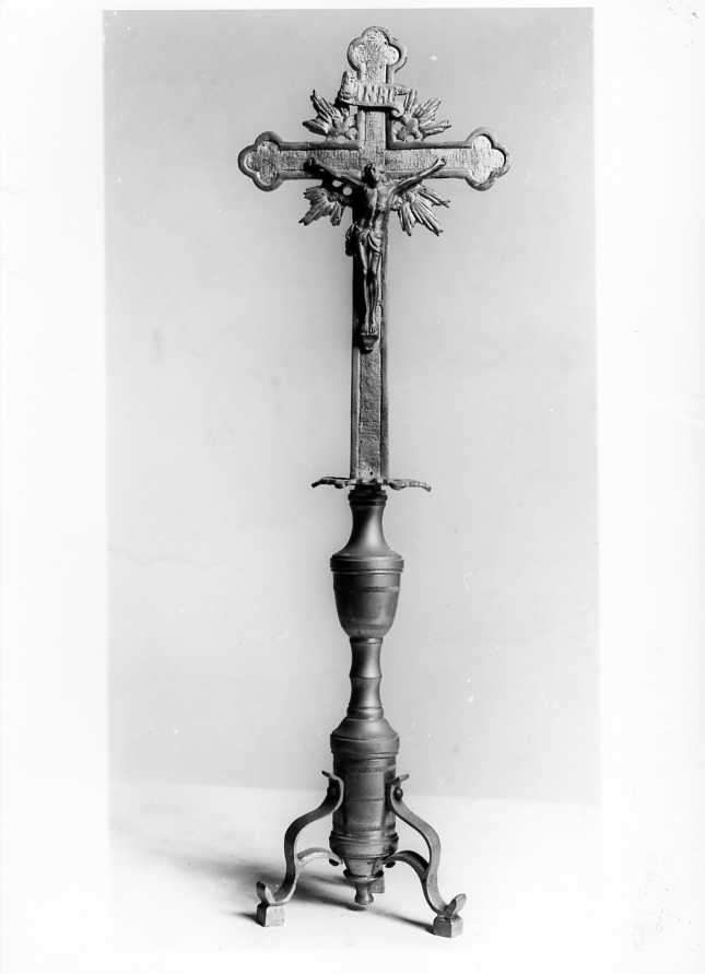 Cristo crocifisso (croce d'altare) - bottega campana (fine sec. XIX)