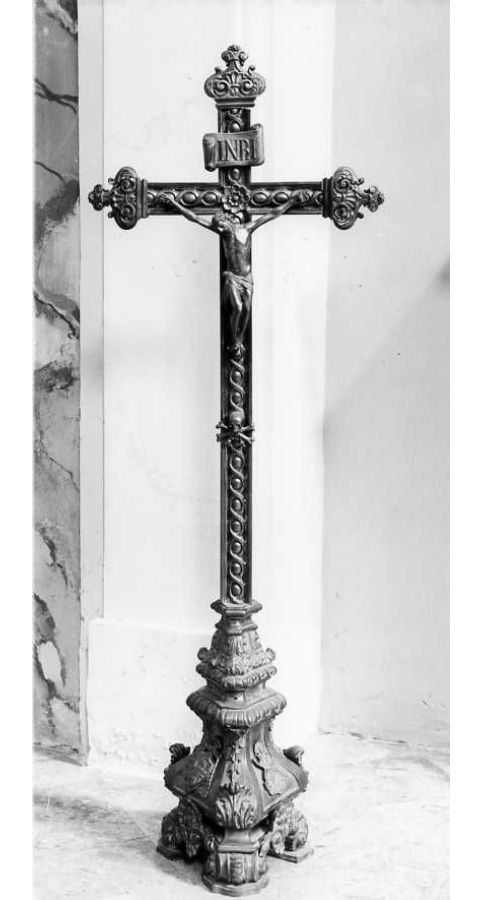 croce d'altare - bottega campana (sec. XIX)