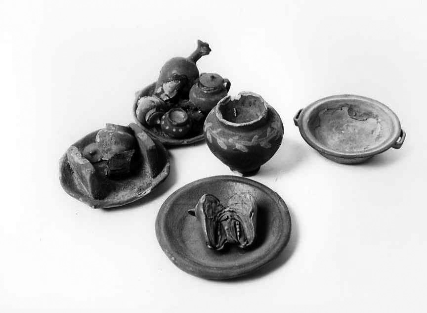 scultura miniaturistica, insieme - bottega campana (sec. XIX)