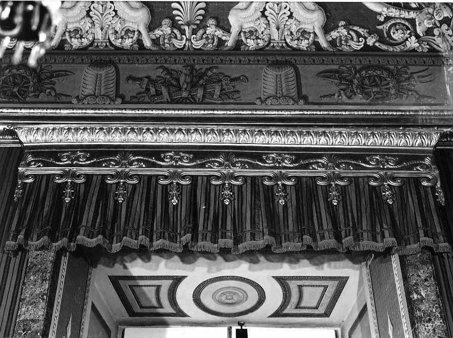 bastone per tenda - bottega campana (prima metà sec. XIX)