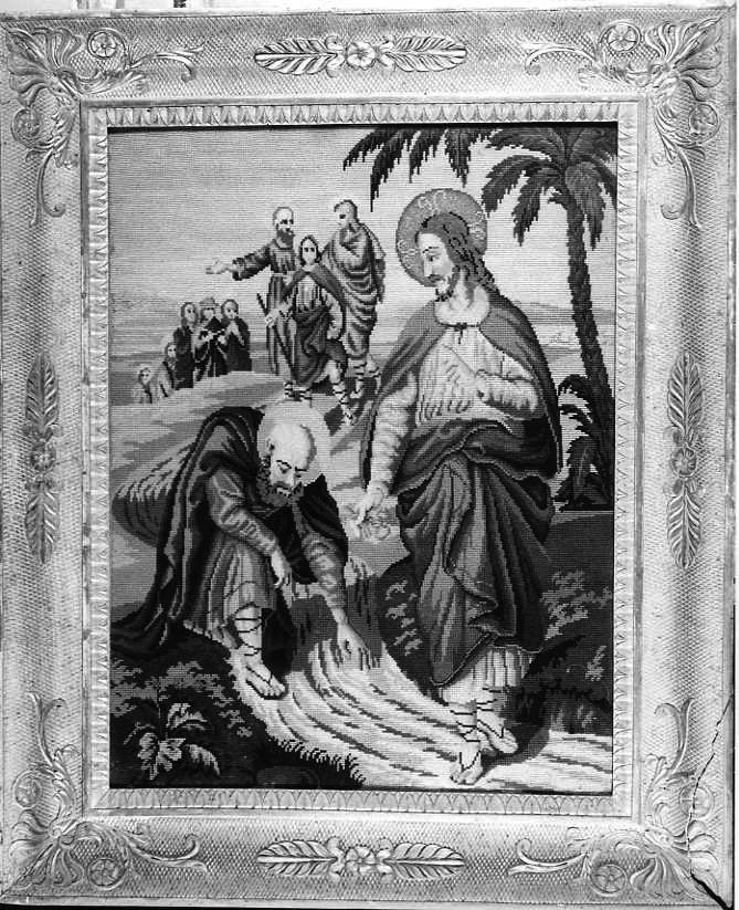 decorazione a ricamo - manifattura campana (seconda metà sec. XVIII)