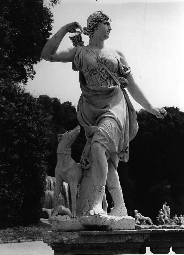figura femminile (gruppo scultoreo, elemento d'insieme) di Violani Andrea (sec. XVIII)