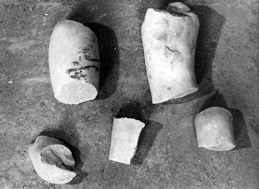 scultura, frammento - bottega campana (sec. XVIII)