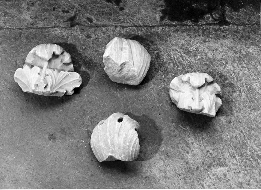 scultura, frammento - bottega campana (sec. XVIII)