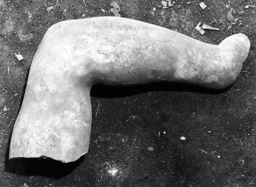 scultura, frammento - bottega campana (sec. XVIII)