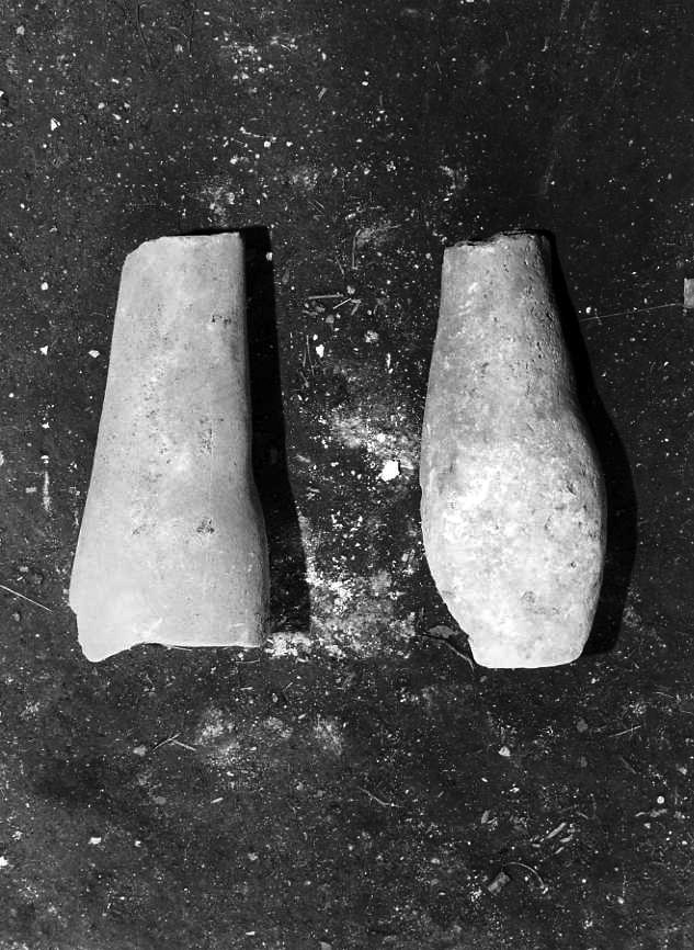 scultura, frammento - bottega campana (sec. XVIII)