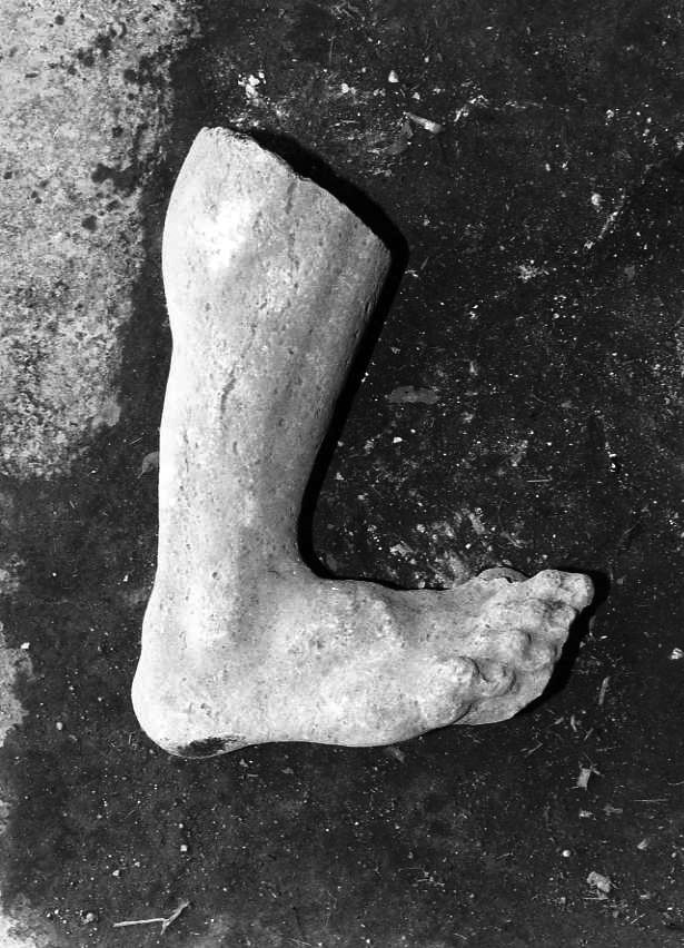 scultura, frammento - bottega campana (sec. XVIII)