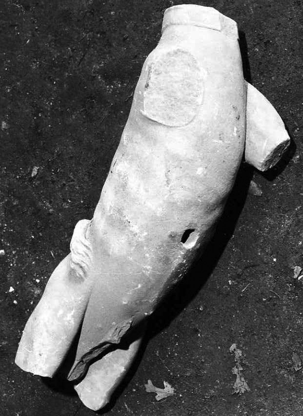 scultura, frammento - bottega campana (sec. XVIII)